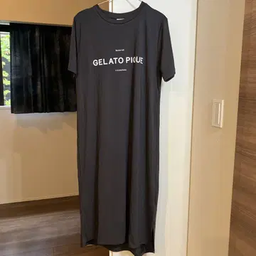 GELATO PIQUE 반팔 롱 원피스 룸웨어