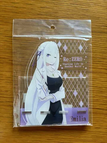 Re:ZERO 에밀리아 아크릴 스탠드 스마트폰 스탠드