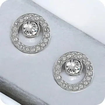 [컨디션 최상] SWAROVSKI 크리스탈 귀걸이