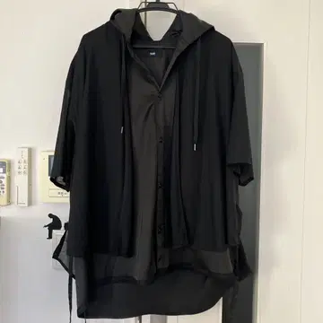 HARE 시어 레이어드 후드 셔츠