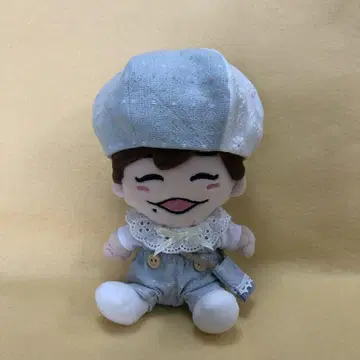 꼬마 인형 옷 인형 옷 스카이블루 블루 계열 도트 무늬 나니와단시