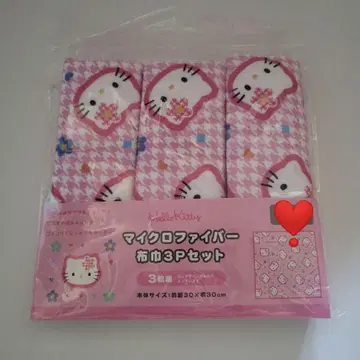 산리오 카오하나 키티 극세사 행주 3개 세트 헬로키티