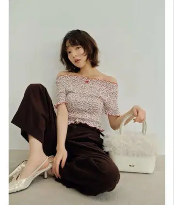 택 포함 새상품 LILY BROWN 레이어드 와이드 팬츠