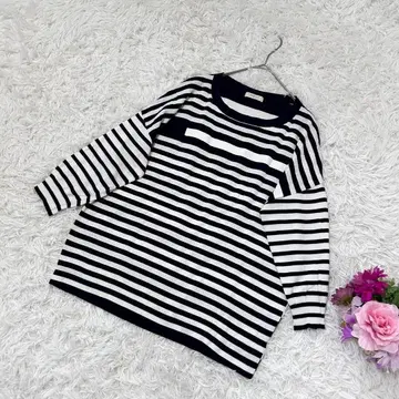 폴스미스 긴팔 T셔츠 롱티 [ M ] 멀티 스트라이프 루즈핏