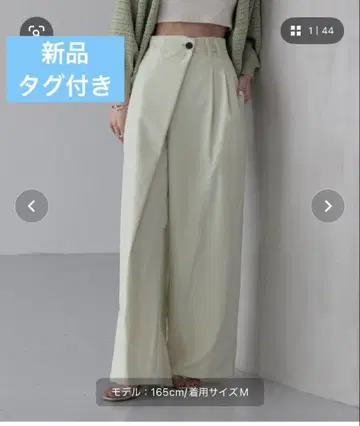 로리즈팜 턱 와이드 랩 팬츠