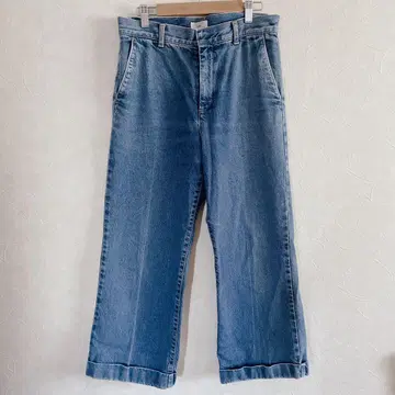 이에나 와이드 데님 38 크롭