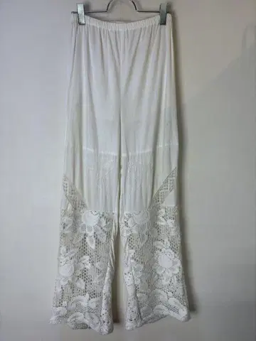 MALION vintage 크로셰 레이스 팬츠 패치워크