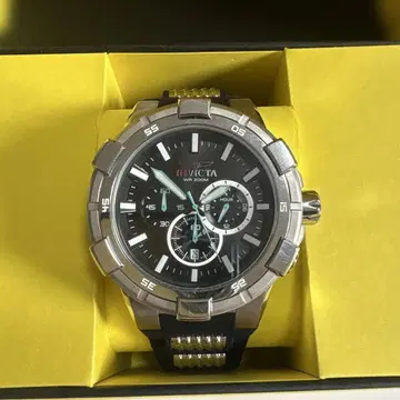INVICTA 인빅타 손목시계 쿼츠 AVIATOR 실리콘 밴드
