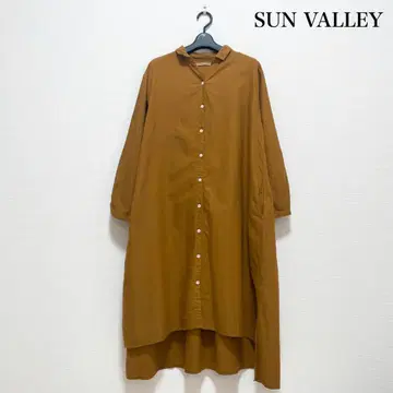 SUN VALLEY 롱 셔츠 원피스 면 100% 내추럴 루즈핏
