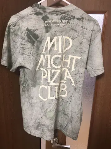 MIDNIGHT PIZZA CLUB 반팔 티셔츠 그린 야마나시 한정판