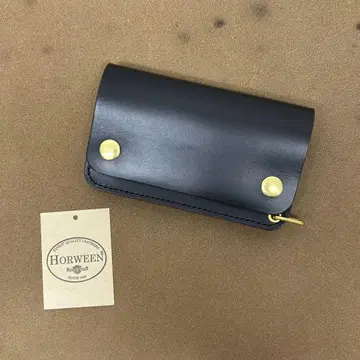 크롬엑셀 트래커 지갑 미들 블랙 브라운 3층 HORWEEN
