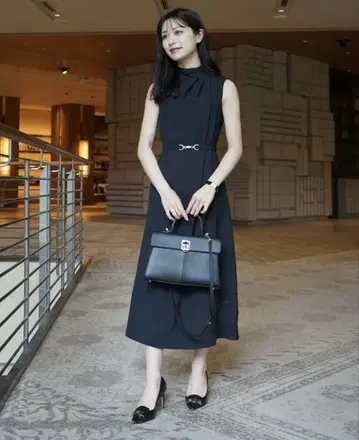 [ 미사용 ] laubeblanc Belted Drape Dress S