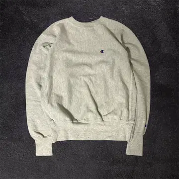 [ 신 실루엣 ] 90s 자수 택 리버스 위브 멜란지 그레이 USA 제조