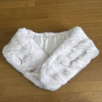 기모노 인조 모피 숄