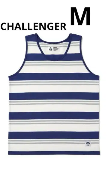 BORDER TANK TOP / BLUE - WHITE