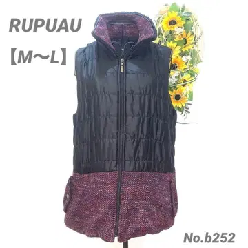 [하자품] 루푸아 RUPUAU 다운 베스트 M~L 여성용 이소재 블랙