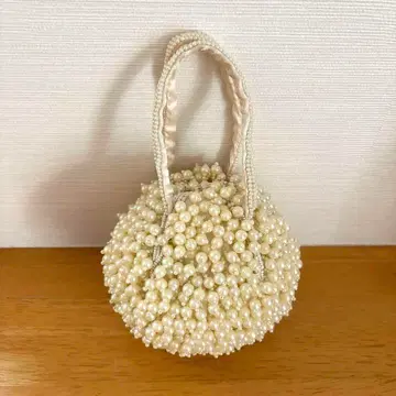 Cachellie 카셰리에 펄풍 비즈 라운드 백