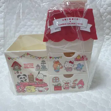 산리오 SWIMMER x SANRIO 집 모양 서랍 소품함