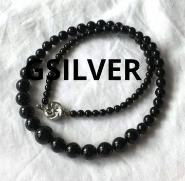 빈티지 오닉스 실버 목걸이 GSILVER 세레모니