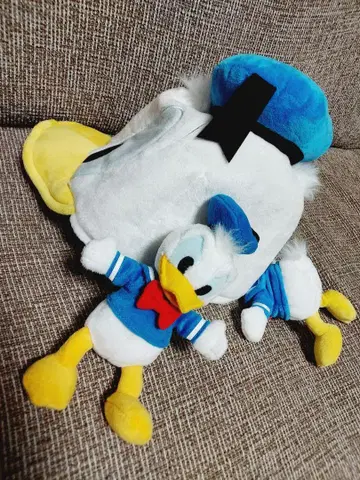 도널드 덕 모자와 봉제 인형 세트