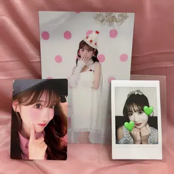 사쿠라이 유이 촬영 폴라로이드 + LARME 엽서 + 트레이딩 카드