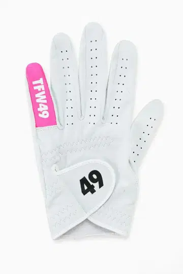 새상품 TFW49 골프 그로브 WH x PINK 화이트 x 핑크 25cm