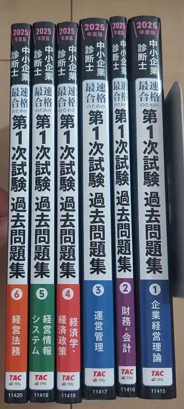중소기업 진단사 제1차 시험 기출문제집 6과목 세트 2025년판