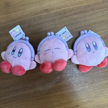 커비 봉제 인형 키링 3세트