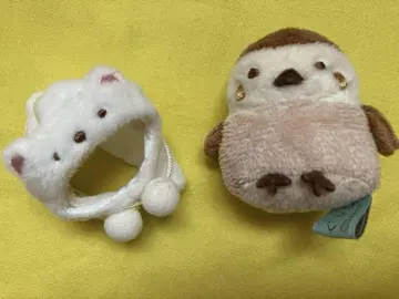 2세트 스미코구라시 스즈메 봉제 인형 & 곰 인형옷 스즈메