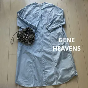 GENE HEAVENS 펄 버튼 원피스