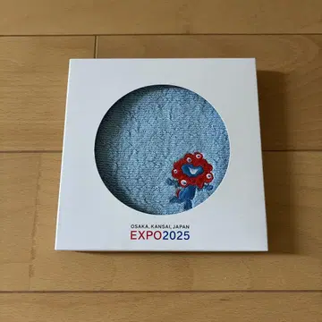 먀쿠먀쿠 만박 손수건 스카이블루 체크 엑스포 EXPO