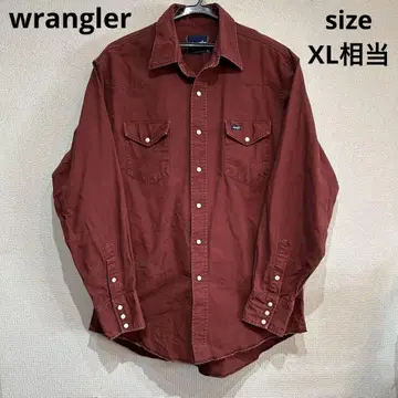 [정말 멋진] wrangler 캔버스 웨스턴 셔츠 XL 상당
