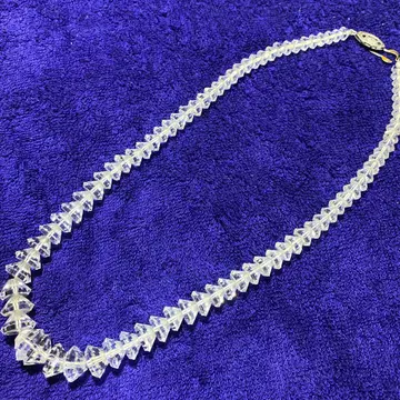 목걸이 40cm 수정 실버 SILVER 각인
