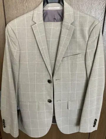 H&M 슬림핏 체크 자켓 EUR 44
