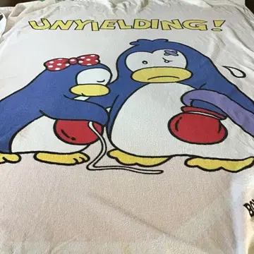 쇼와 레트로 팬시 펭귄 여름용 이불