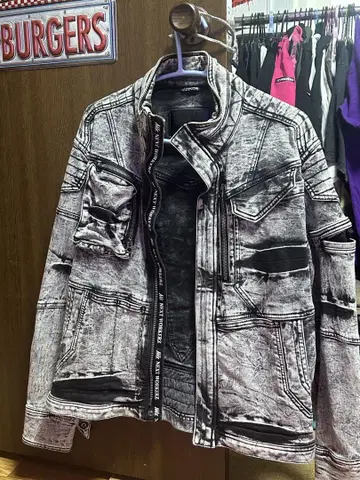 CORDURA제 데미지 가공 바이커 자켓 LL 사이즈