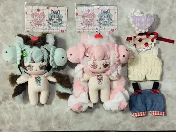 무 무속성  무속성 봉제 인형 10cm 2체 덤 의류 포함