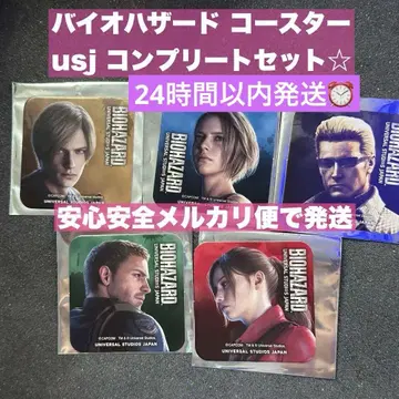 USJ 유니버셜 바이오하자드 바이오 코스터 5매 컴플리트 세트