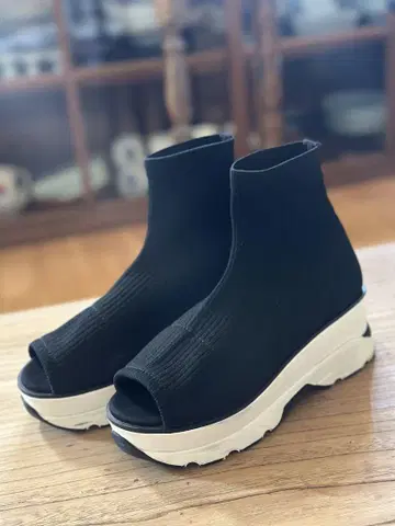 snidel 오픈토 스니커즈