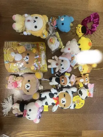 리락쿠마 소 코스튬 봉제 인형 세트 산엑스