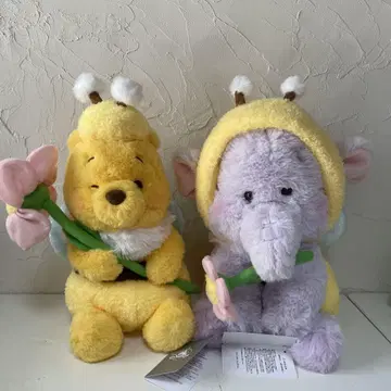 푸우 봉제 인형 Flower Garden