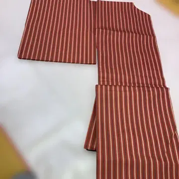순수 실크  줄무늬 미사용