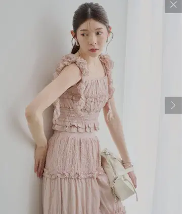 CHICO 셔링 탱크+셔링 플레어 스커트