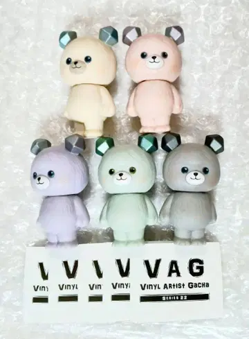 전 5종 VAG 곰 아이스 시리즈 22 소프트 비닐 가챠 피규어