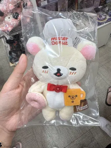 리락쿠마 스토어 한정판 미스터 도넛 코리락쿠마 봉제 인형