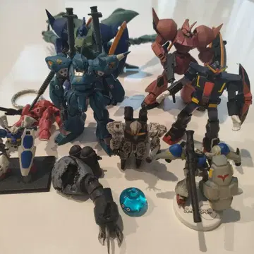로봇 피규어 세트 (스카이블루 빨간색 Gundam GP02)