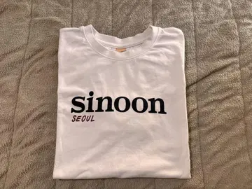 sinoon 티셔츠 한국 한정판 화이트 블랙 로고