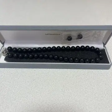 미츠코시 이세탄 포멀 진주 목걸이, 귀걸이 세트