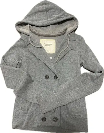 새상품급 Abercrombie & Fitch 후드 부착 아우터 피코트풍