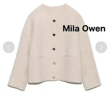 Mila Owen [미사용] 노카라 코쿤 금장 버튼 블레이저 골드 버튼
